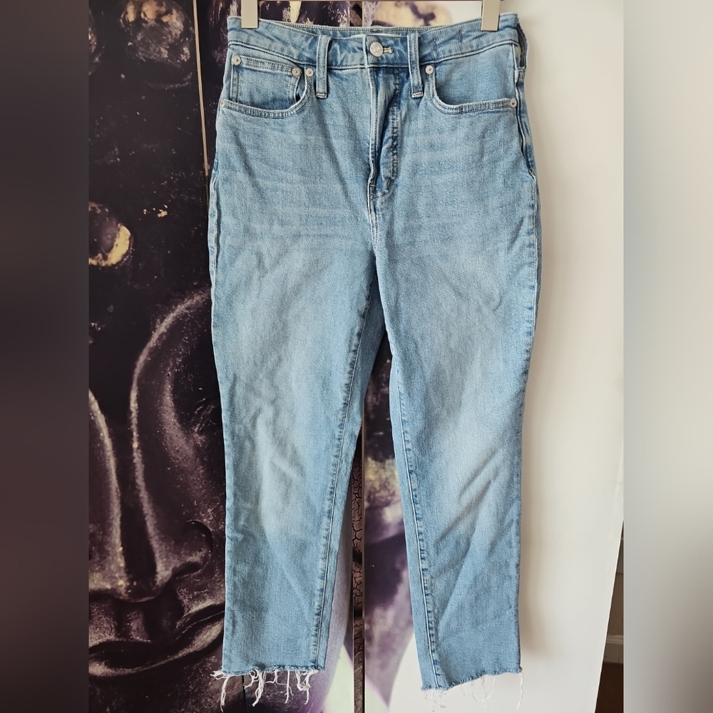 MADEWELL The Perfect Curvy Vintageโ Jean in Ellicott Wash Size 25 High Waisted